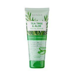 Skin 2.0 Tea Tree and Aloe Facial Scrub Made in Korea (6.76fl oz)
